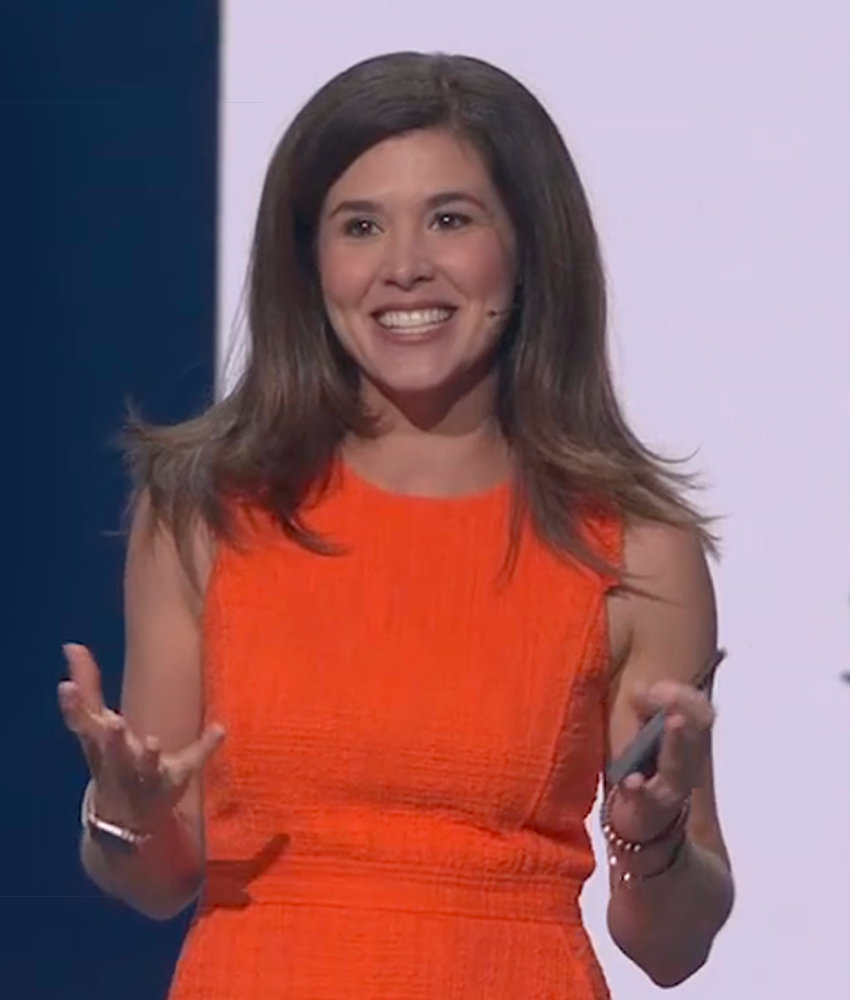 Michelle Gielan speaking